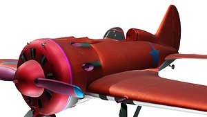 3D Red Airplane