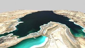 3D The Dead Sea Israel Jordan model
