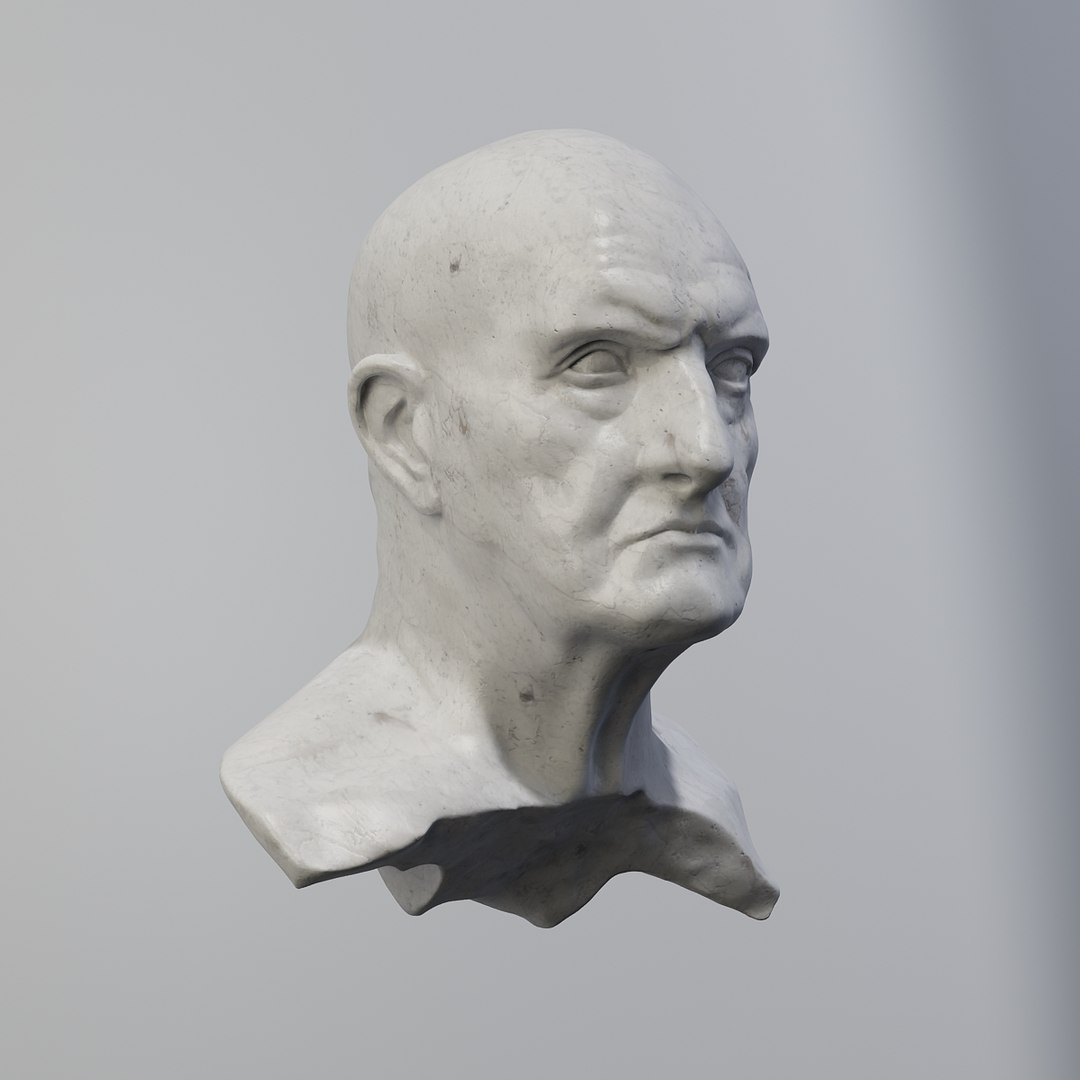 Roman Bust 3d Model