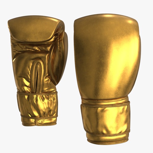 Boxing Glove Gold 3D