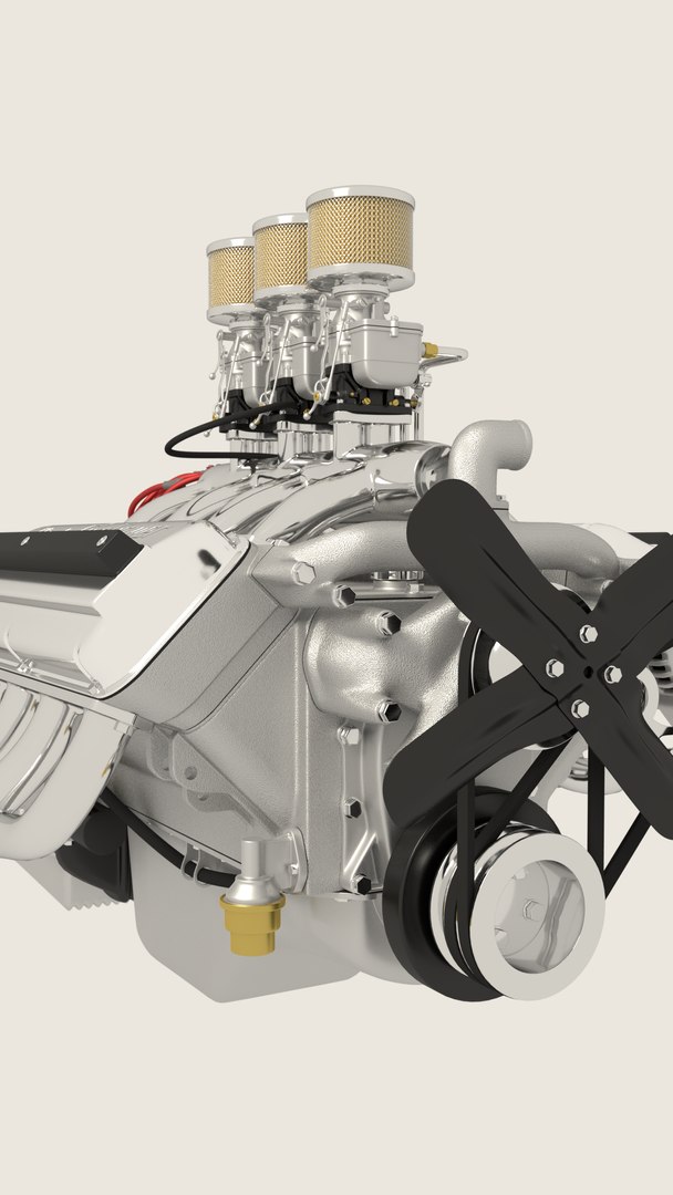 3d Model Hemi Engine Transmission