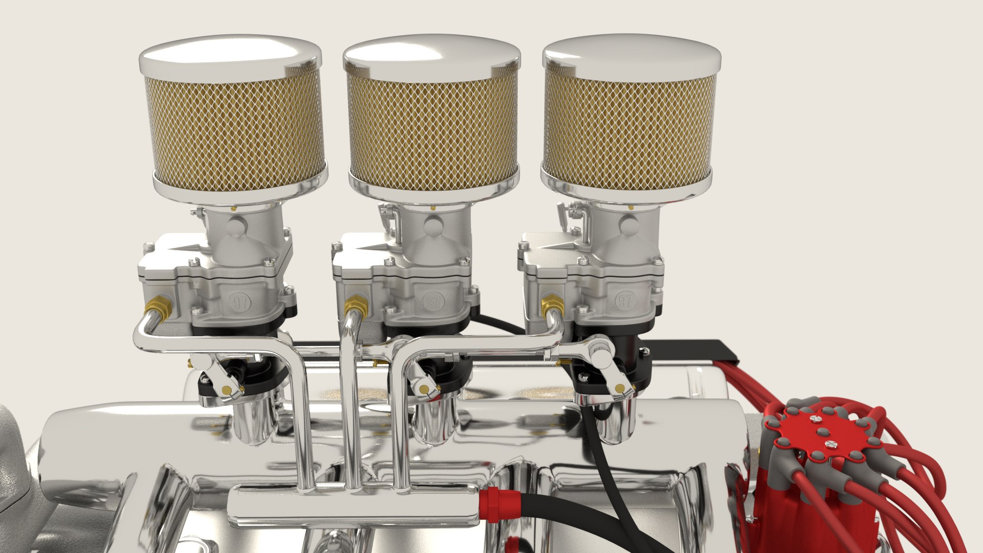3d Model Hemi Engine Transmission