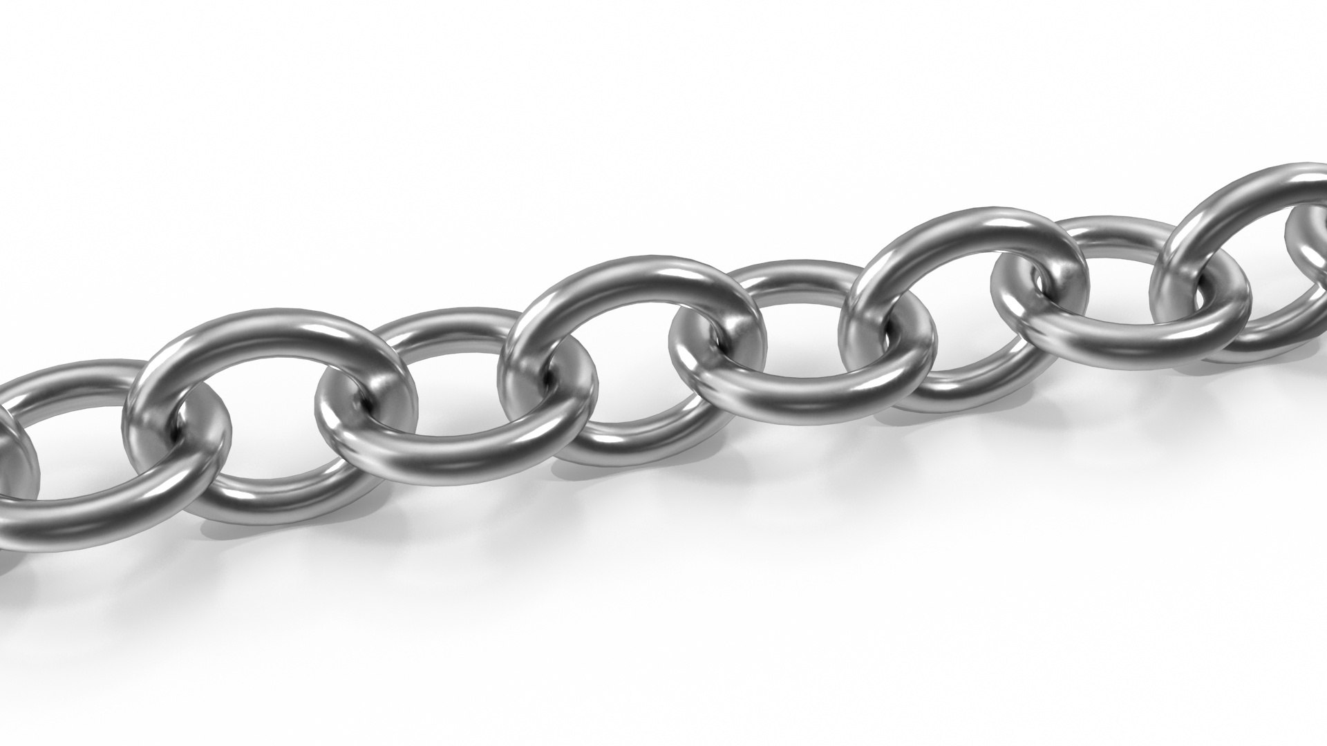 Cable Chain Silver Model - TurboSquid 2239706
