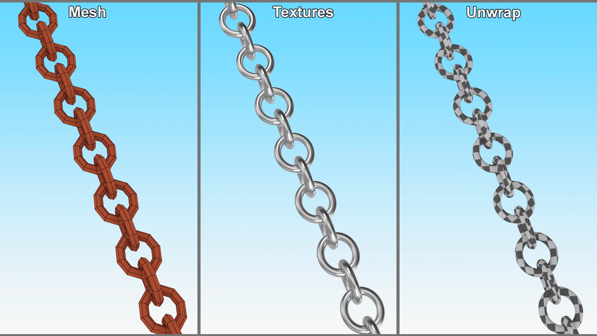 Cable Chain Silver Model - TurboSquid 2239706