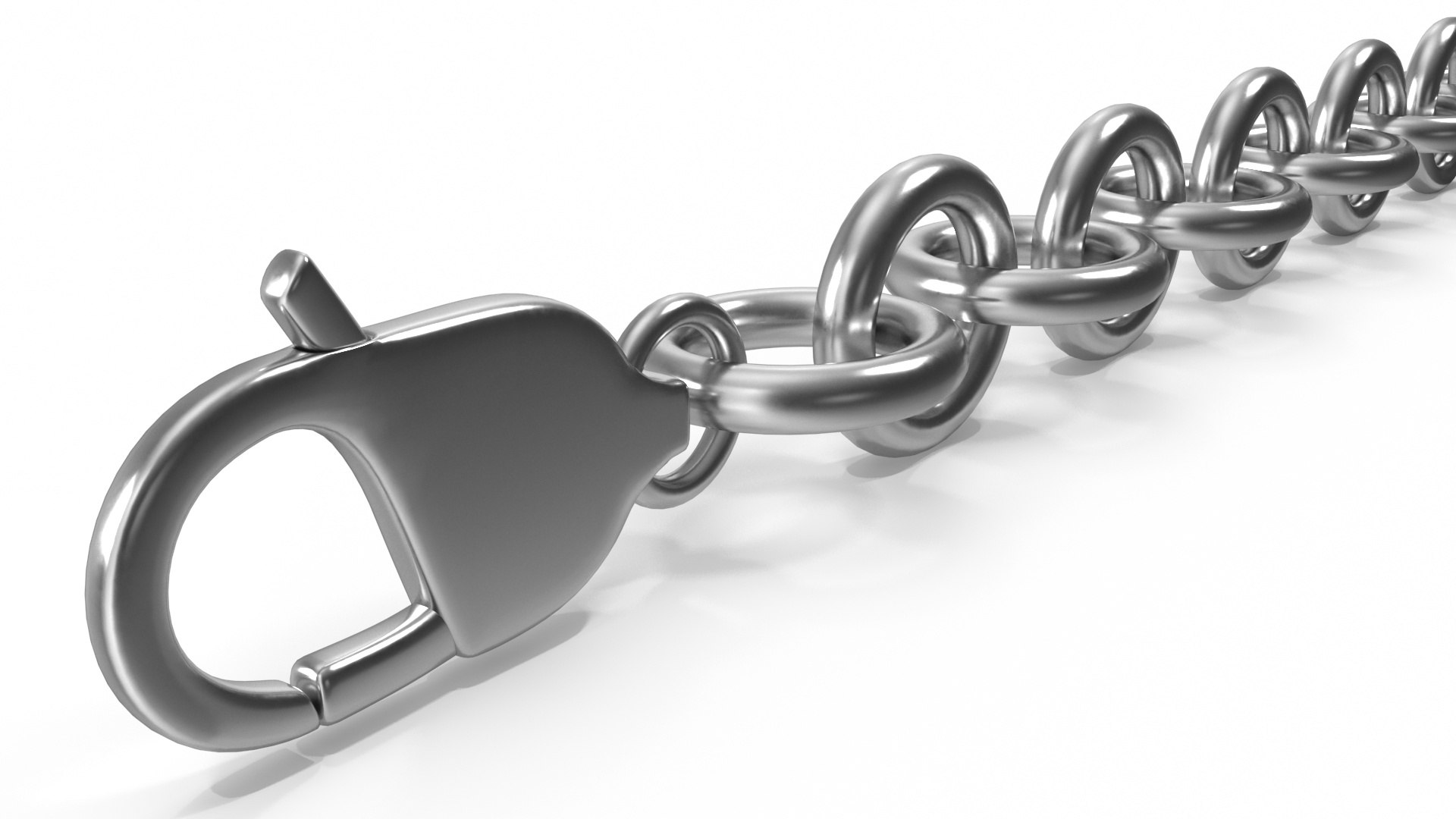 Cable Chain Silver Model - TurboSquid 2239706