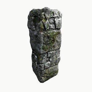 Mossy Stone Pillar