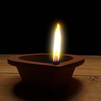 Diwali Diya 3d Model
