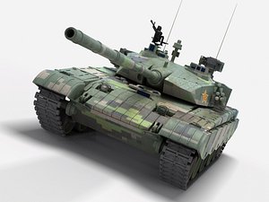 type 99 chinese tank 3D model