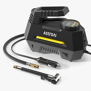 AstroAI Tire Inflator Portable Air Compressor Black 3D