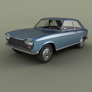 3D model 1965 peugeot 204 coupe