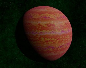 3D exoplanet gas giants planets