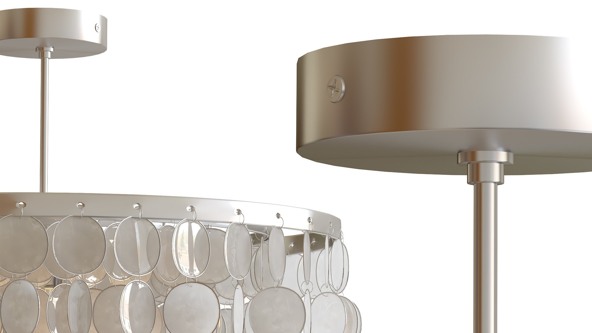 Tallent Shell Ceiling Lamps 3D - TurboSquid 2631391