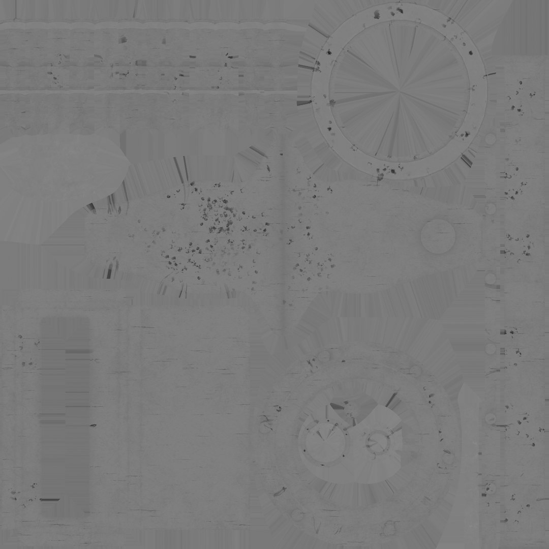 3D Pirate Ship Wheel 03 - Destroyed Rust - Helm Interior Parts Model ...