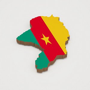 Yaounde Capital of Cameroon 3D Map 3D model