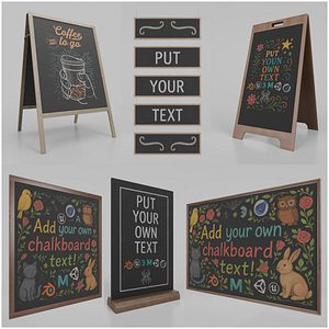 High-Traffic Commercial Set - Customizable Chalkboards