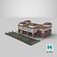 Low-Poly-Cartoon-Einkaufszentrum
