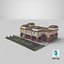 Low-Poly-Cartoon-Einkaufszentrum