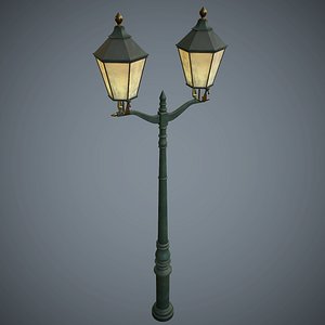street lamp pbr games 3d model