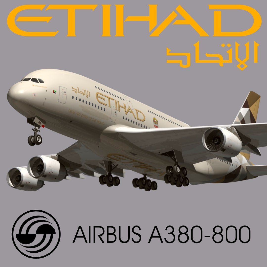 Airbus Etihad 3d Model Airbus Etihad 3d Model