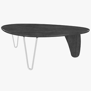 Noguchi Rudder Black Mahogany Table