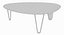 Table Noguchi Rudder en acajou noir