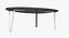 Table Noguchi Rudder en acajou noir
