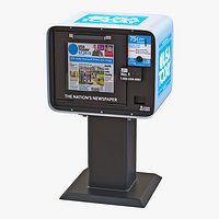 USA Today Newspaper Box 3D Model
