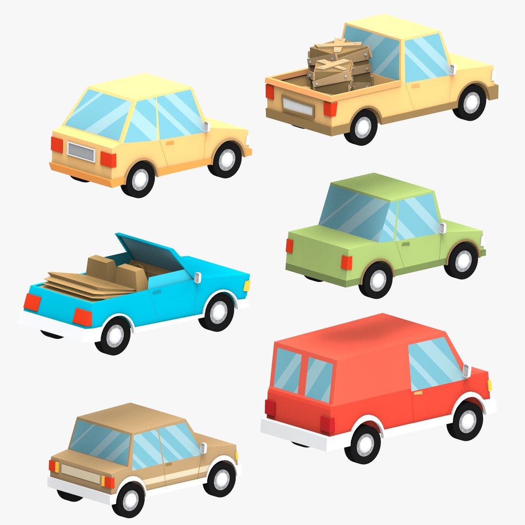 Cartoon Cars 3D - TurboSquid 1155038