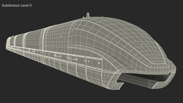 modelo 3d Tren Maglev Rojo - TurboSquid 2080835