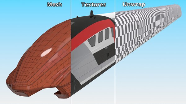 modelo 3d Tren Maglev Rojo - TurboSquid 2080835