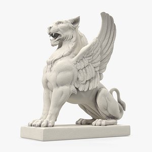 Antique Stone Griffin Statue