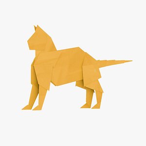 3D model Origami Cat