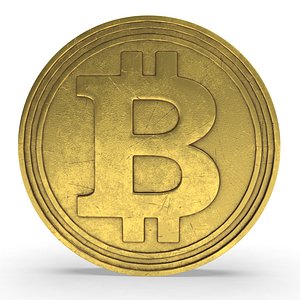 3D Bitcoin Coin
