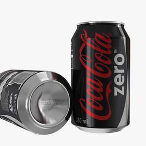 coca-cola zero 3D model