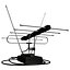 3d indoor tv antenna model