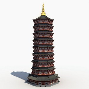 Leifeng Tower 3D model