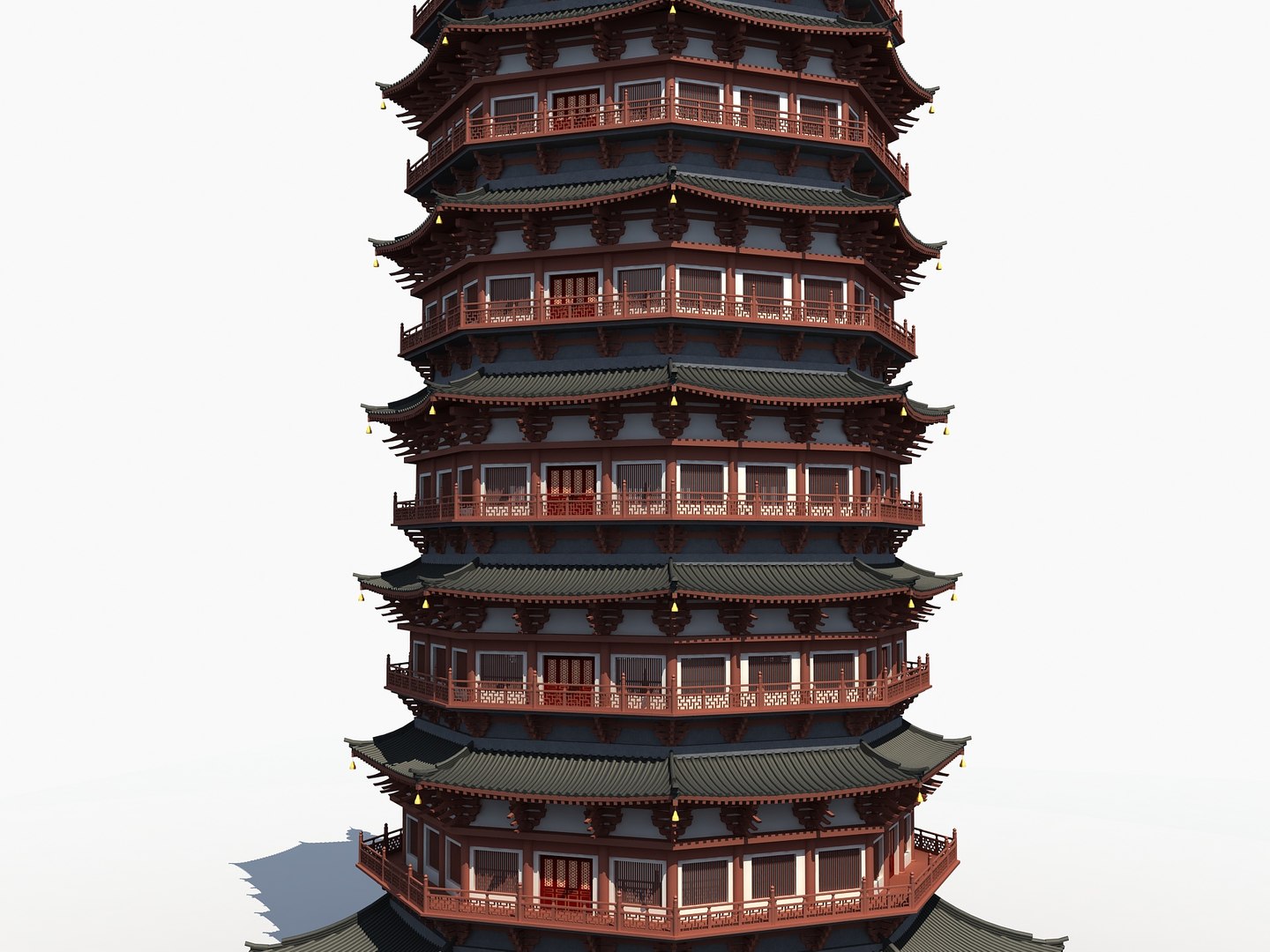 Leifeng Tower 3D Model - TurboSquid 1838324