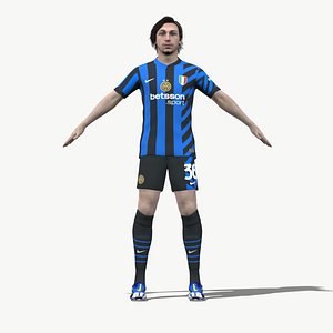 3D Rigged Matteo Darmian Inter Milan 2025