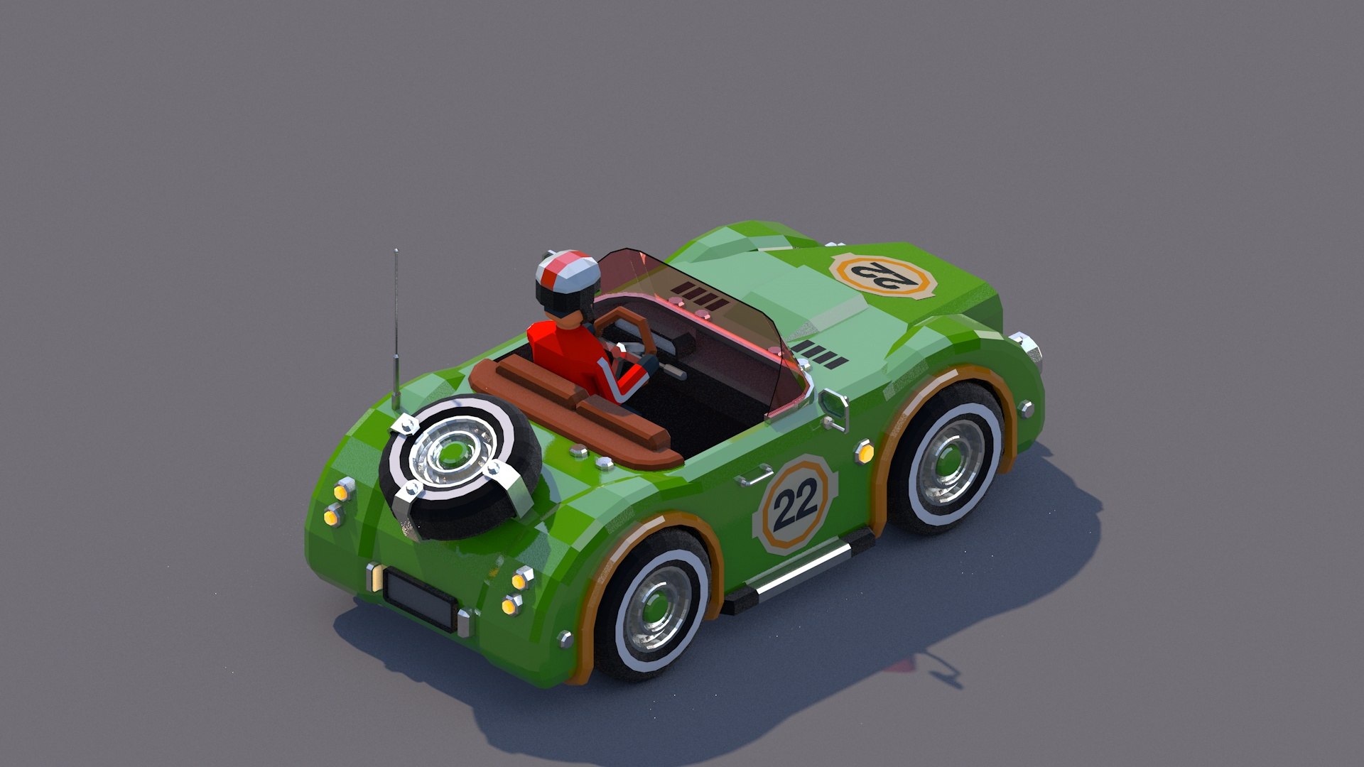 Race Car Green 3D Model TurboSquid 2131643
