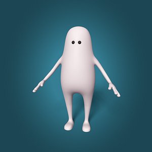 3D model Cartoon Stickman