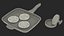 Burger Pan with Patty Press model