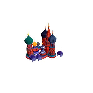 3D model tetris castle