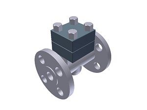 OMB check valve ball type half inch class 150-STANDART PORT