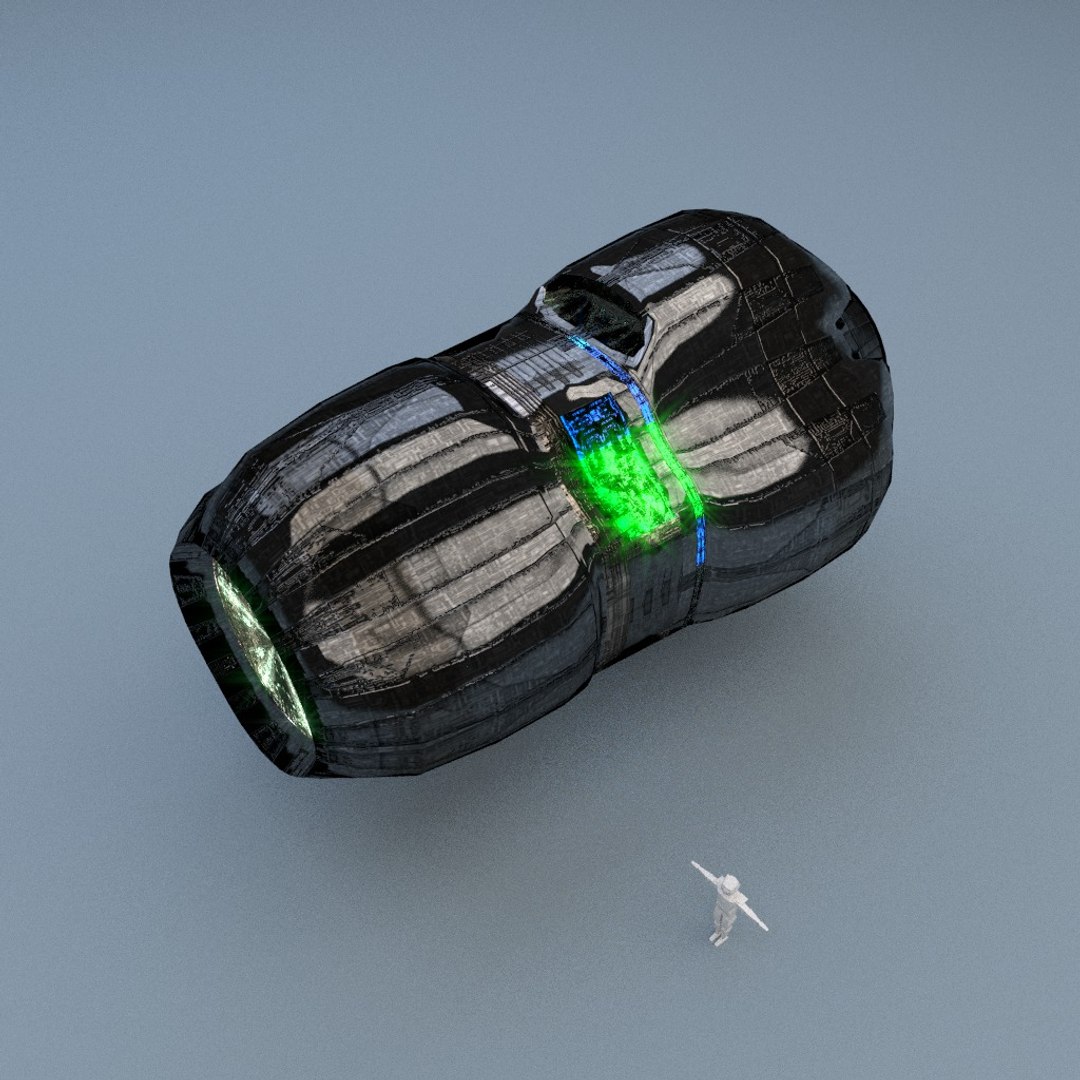 starship drive 3d model