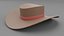 Sombrero de cuero modelo 3d