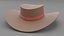 Sombrero de cuero modelo 3d