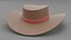 Sombrero de cuero modelo 3d