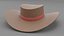 Sombrero de cuero modelo 3d