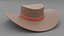 Sombrero de cuero modelo 3d