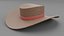 Sombrero de cuero modelo 3d